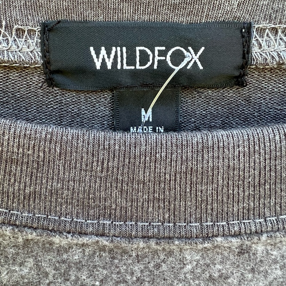 NWT Wildfox Easy Tiger Graphic Size M Gray Sweatshirt - Picture 4 of 8